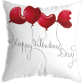 Valentine's Day heart shape printing decoration cushion